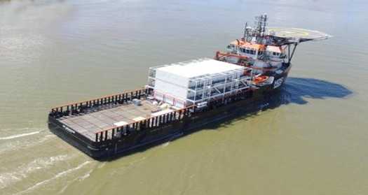 Photo of an OSV configured to serve as an Accommodation Vessel Photo of an OSV configured to serve as an Accommodation Vessel